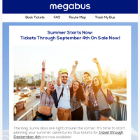 Megabus email thumbnail