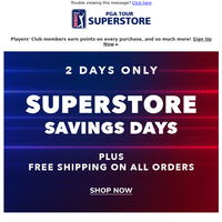 PGA TOUR Superstore email thumbnail