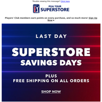 PGA TOUR Superstore email thumbnail