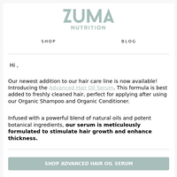 Zuma Nutrition email thumbnail