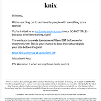 Knixwear Canada email thumbnail