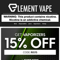 Element Vape email thumbnail