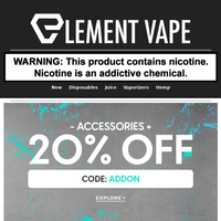 Element Vape email thumbnail