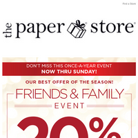 The Paper Store email thumbnail