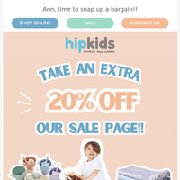 Hip Kids Australia email thumbnail