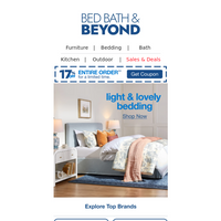 Bed Bath and Beyond email thumbnail