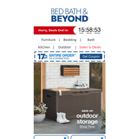 Bed Bath and Beyond email thumbnail