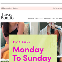 Love Bonito email thumbnail