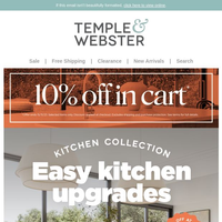 Temple & Webster email thumbnail