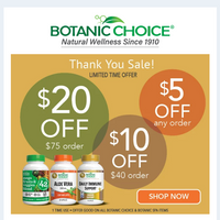 Botanic Choice email thumbnail