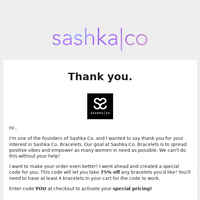 Sashka Co. Bracelets email thumbnail