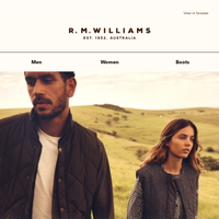 R.M.Williams Australia email thumbnail