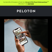 Peloton email thumbnail