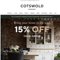 The Cotswold Company email thumbnail