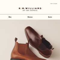 R.M.Williams Australia email thumbnail