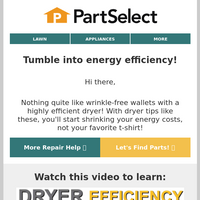 PartSelect.com email thumbnail