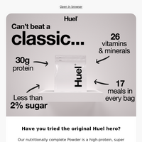 Huel UK email thumbnail