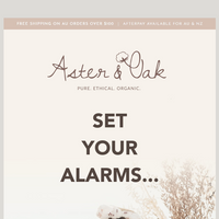 Aster & Oak email thumbnail