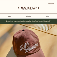 R.M.Williams Australia email thumbnail