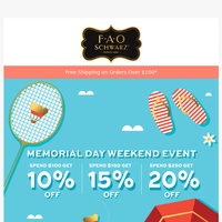 FAO Schwarz email thumbnail