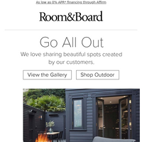 Room & Board email thumbnail