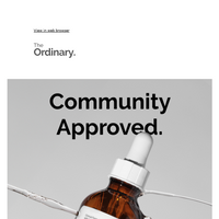 The Ordinary email thumbnail