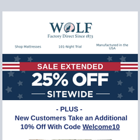 Wolf Mattress email thumbnail