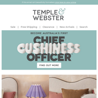 Temple & Webster email thumbnail