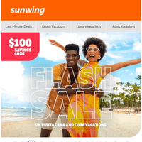 Sunwing Vacations email thumbnail