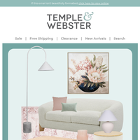 Temple & Webster email thumbnail