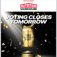 Nutrition Warehouse email thumbnail