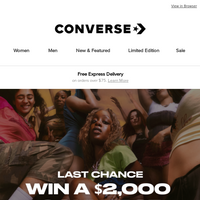 Converse Australia email thumbnail