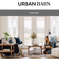 Urban Barn email thumbnail