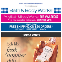 Bath and Body Works email thumbnail