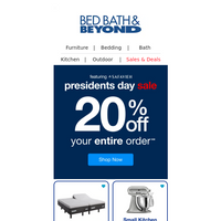 Bed Bath and Beyond email thumbnail