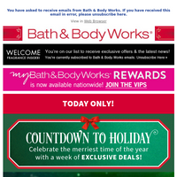 Bath and Body Works email thumbnail