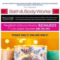 Bath and Body Works email thumbnail