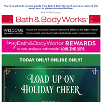 Bath and Body Works email thumbnail