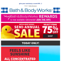 Bath and Body Works email thumbnail