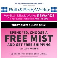 Bath and Body Works email thumbnail