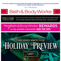 Bath and Body Works email thumbnail