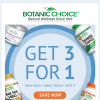 Botanic Choice email thumbnail