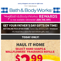 Bath and Body Works email thumbnail