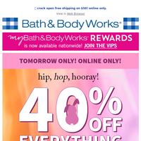 Bath and Body Works email thumbnail