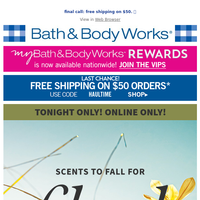 Bath and Body Works email thumbnail