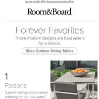 Room & Board email thumbnail