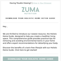 Zuma Nutrition email thumbnail