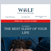 Wolf Mattress email thumbnail