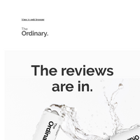 The Ordinary email thumbnail