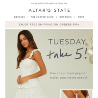 Altar'd State email thumbnail